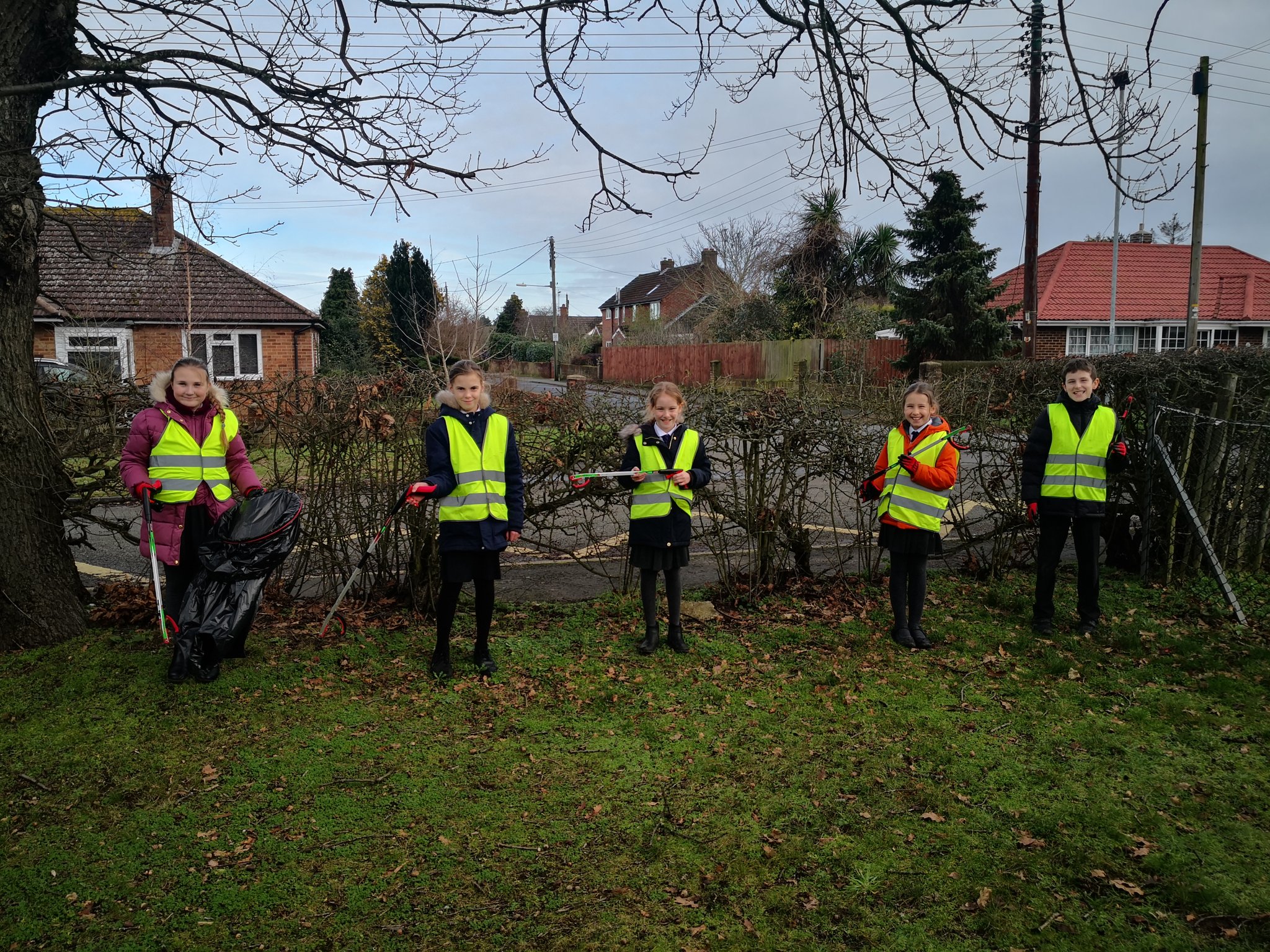 Litter picking in the community