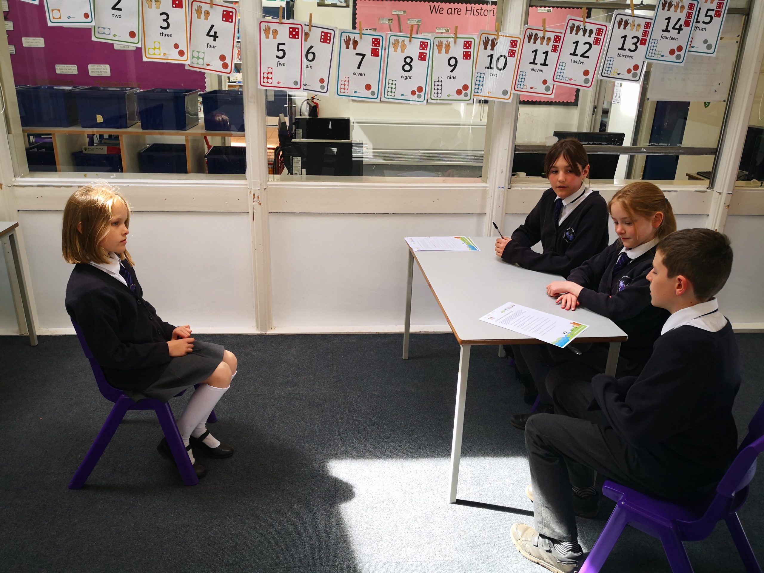 Candidates being interviewed - Step 1 Eco-Committee