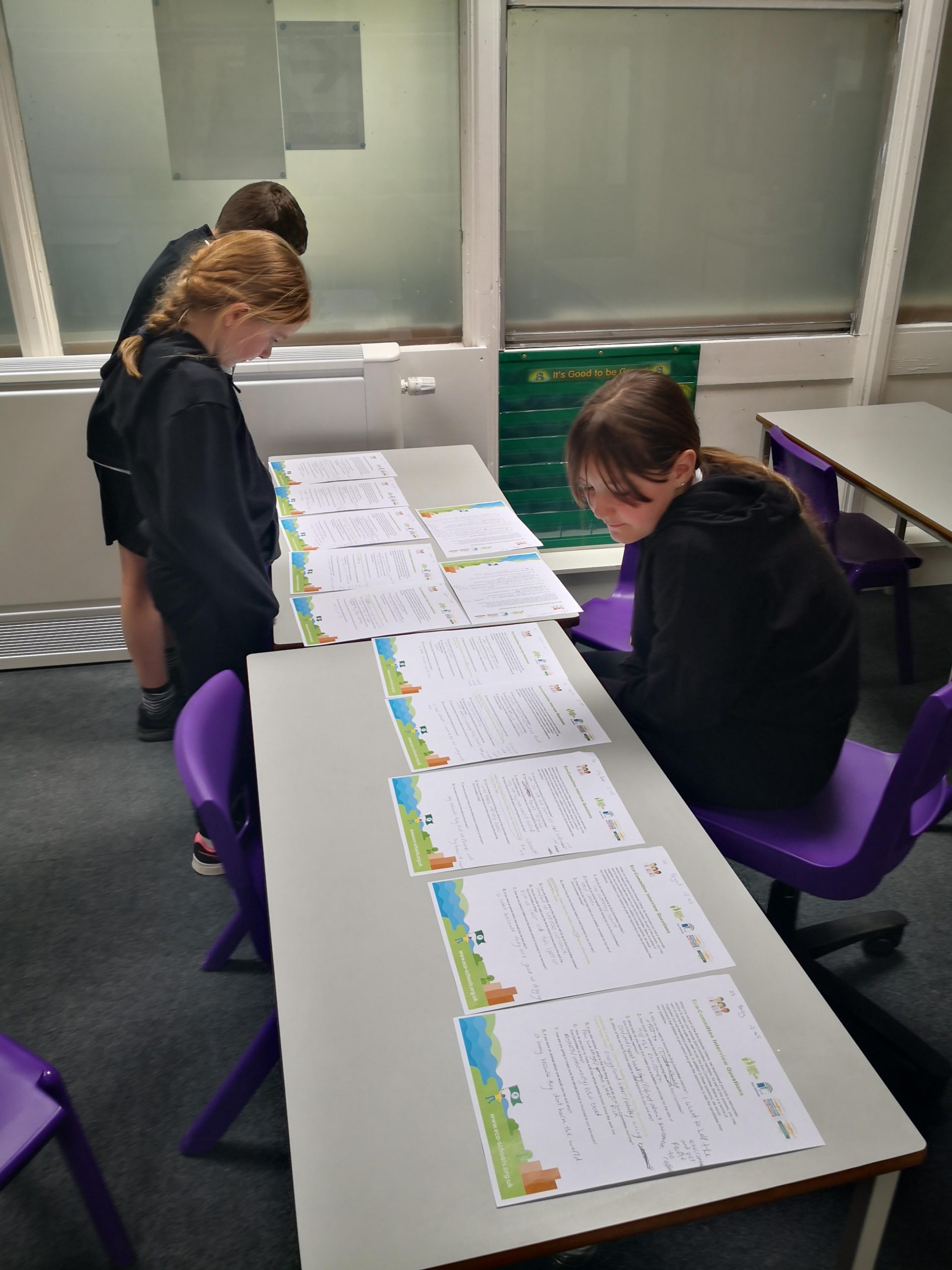 Reviewing candidates application forms - Step 1 Eco-Committee