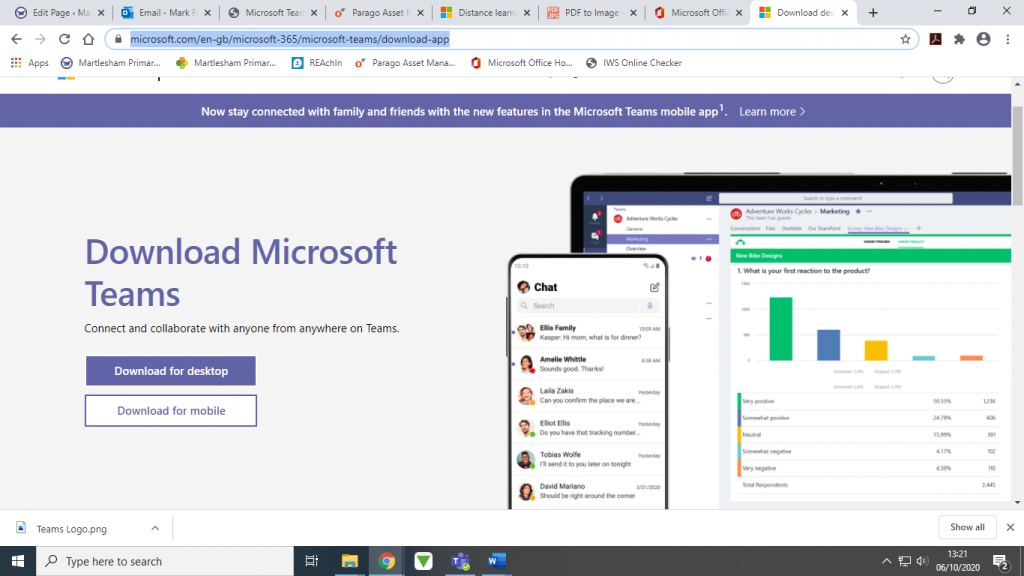 Using Microsoft Teams Martlesham Primary Academy
