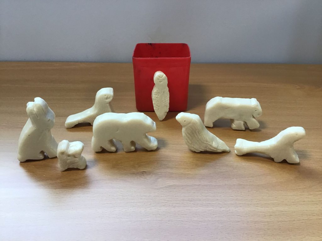 Inuit Art - Carving Soapstone into Animals