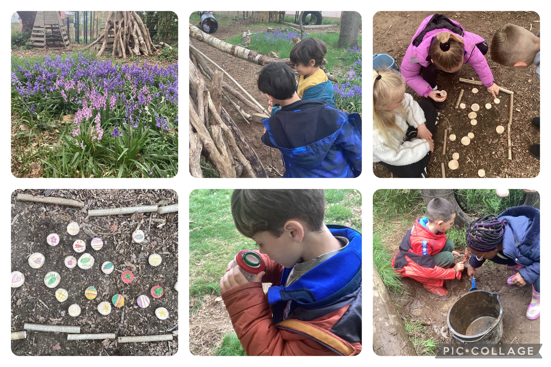 Holly Blues enjoying Forest School