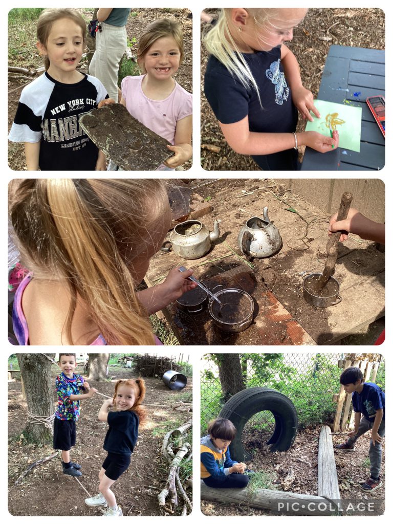 Holly Blues made chocolate muffins from the mud kitchen....they were excellent!