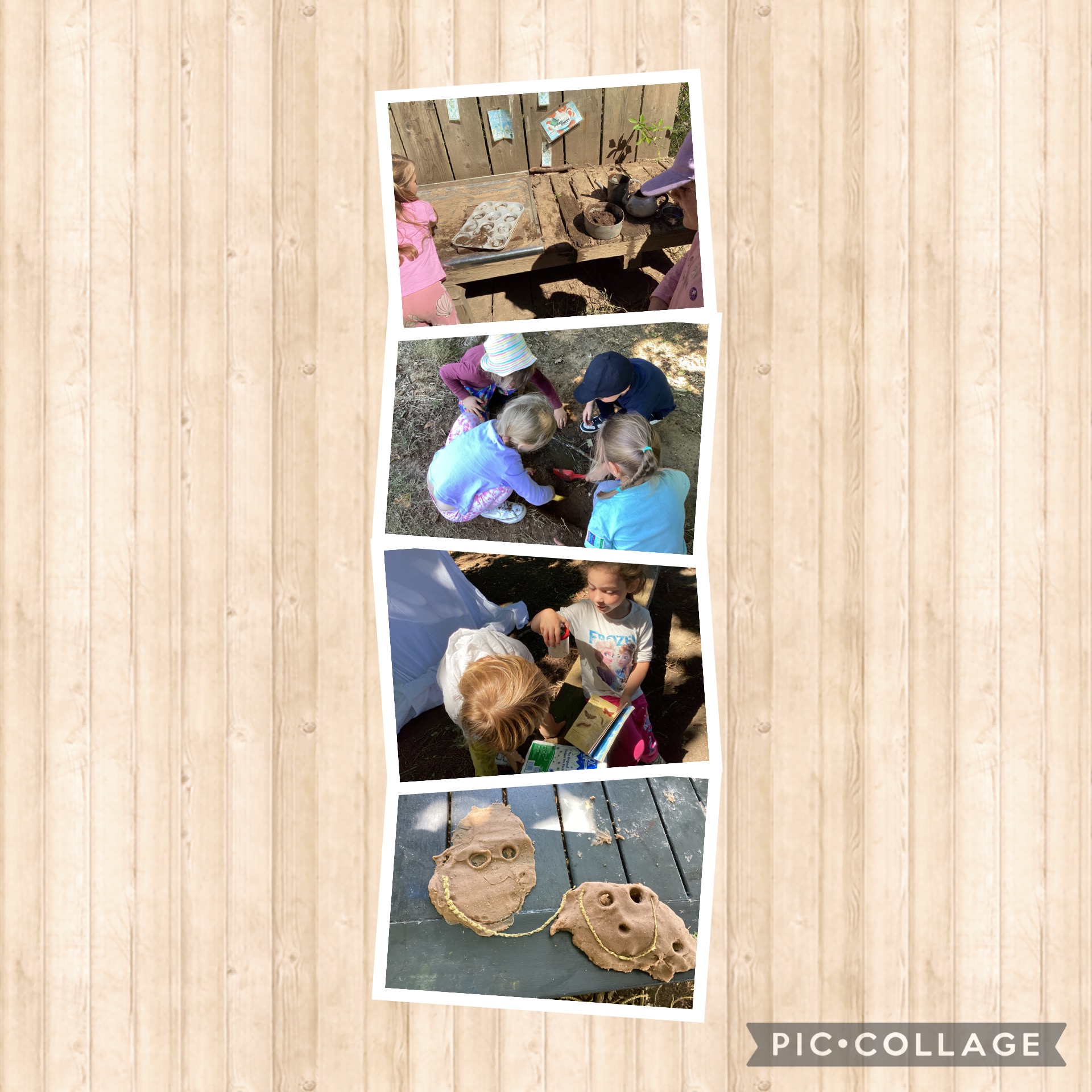 SB - Starting to make a stag beetle log pile, caterpillar ID and creative play