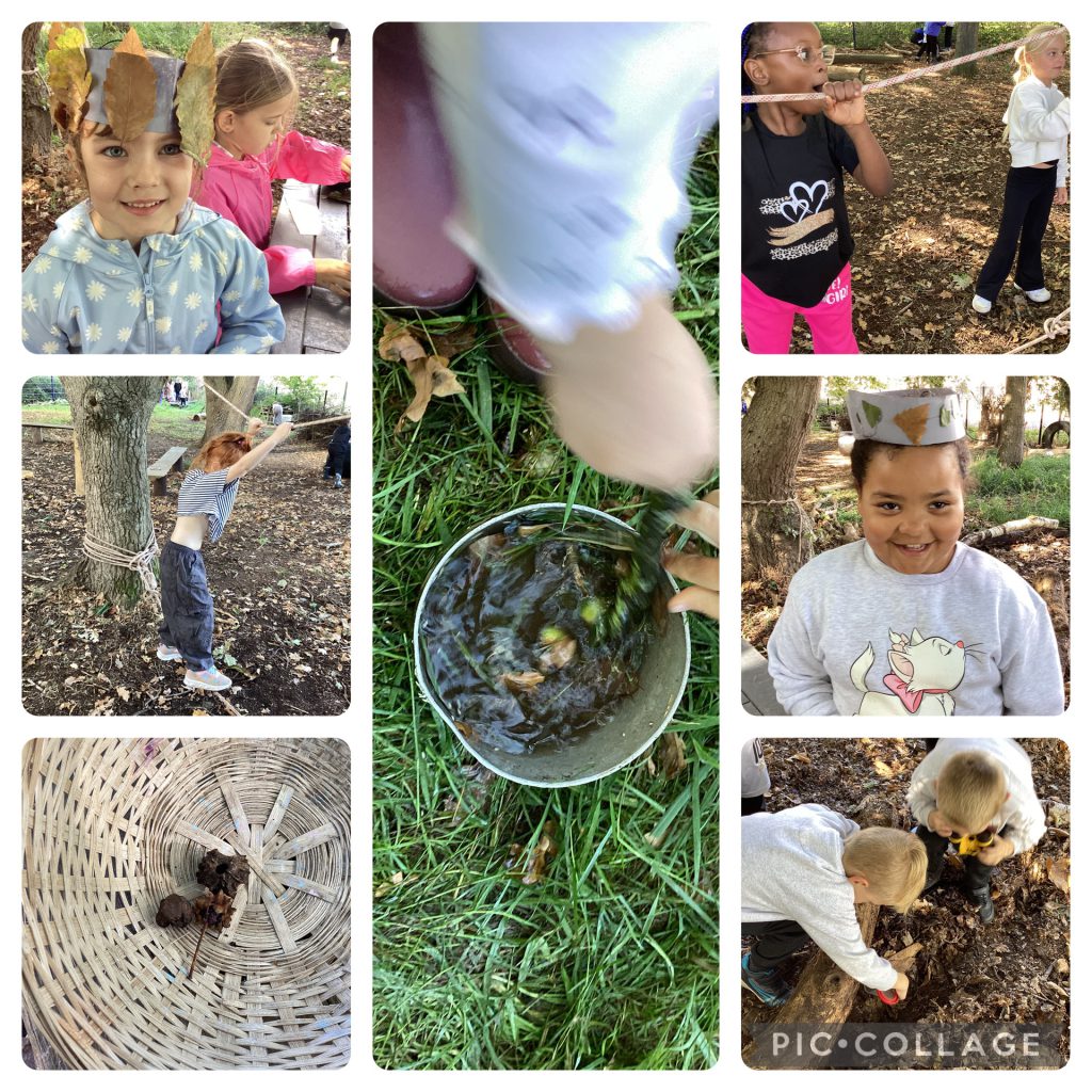 Holly Blues Enjoyed playing on the tightrope and making leaf crowns