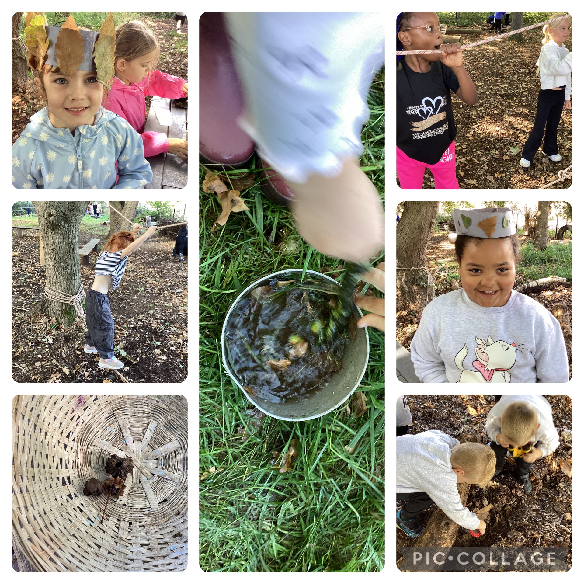 Holly Blues Enjoyed playing on the tightrope and making leaf crowns