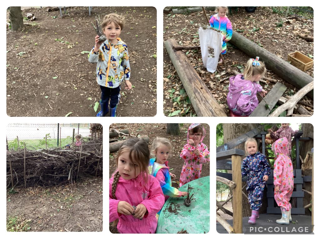 SB - We were learning about hedgehogs and made clay hedgehogs.