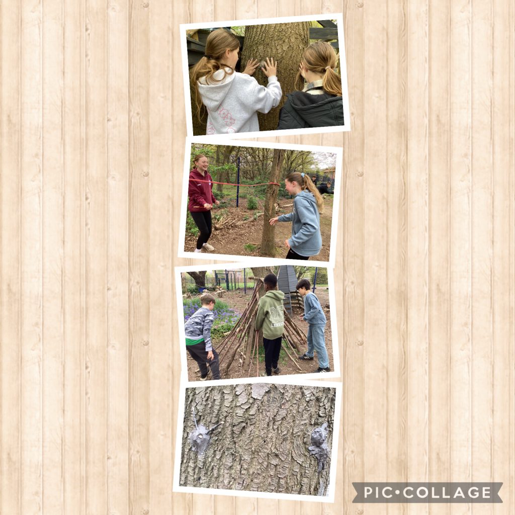 YR6 had a lovely first session in the woods today. We experimented with clay, making tree creatures and nature inspired art. Some made friendship bracelets using a nordic slinging method, while others built a den or got muddy in the mud kitchen.