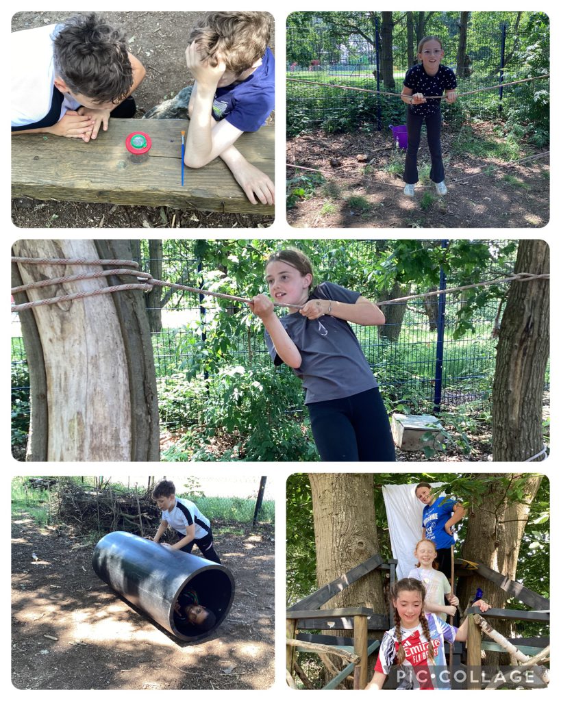 Yr6 - We enjoyed balancing on the rope line and continued to make nordic friendship bracelets. The tunnel was popular for spinning and balancing.